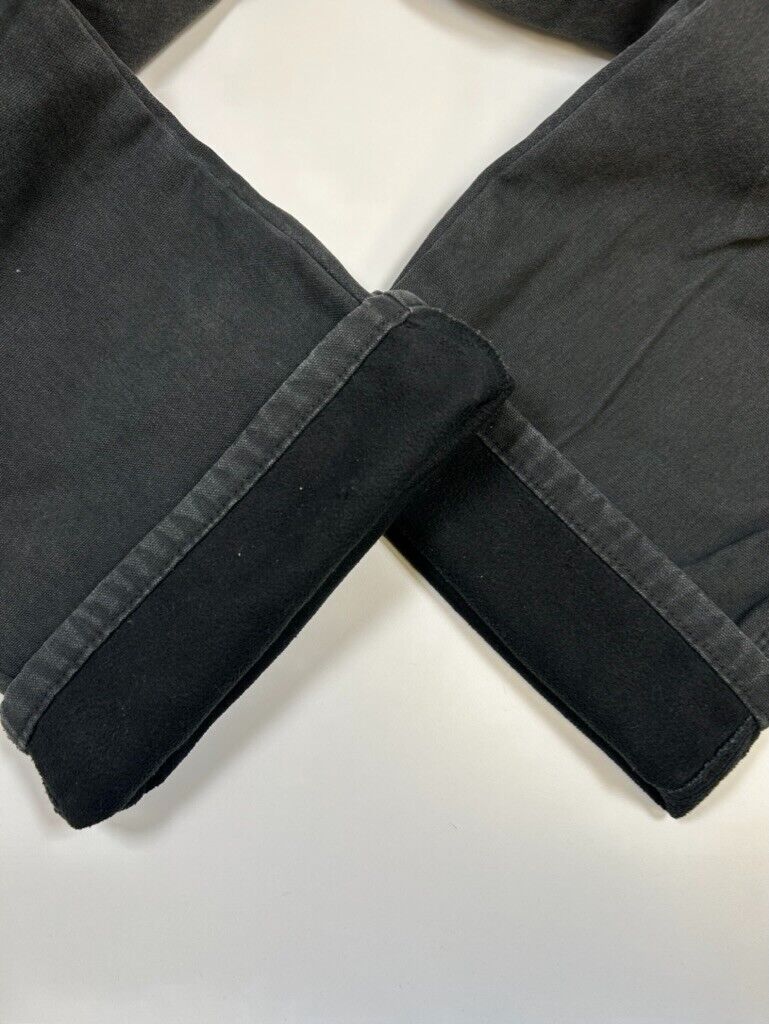 Dickies Fleece Lined Canvas Workwear Carpenter Pants Size 41 Black