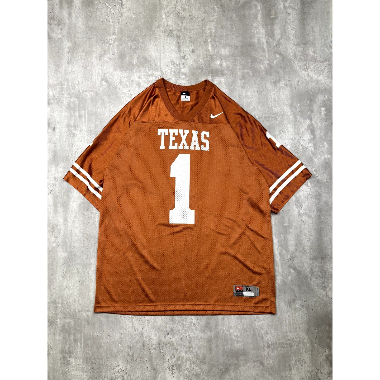 Vintage Texas Longhorns NCAA #1 Nike Collegiate Football Jersey Size XL