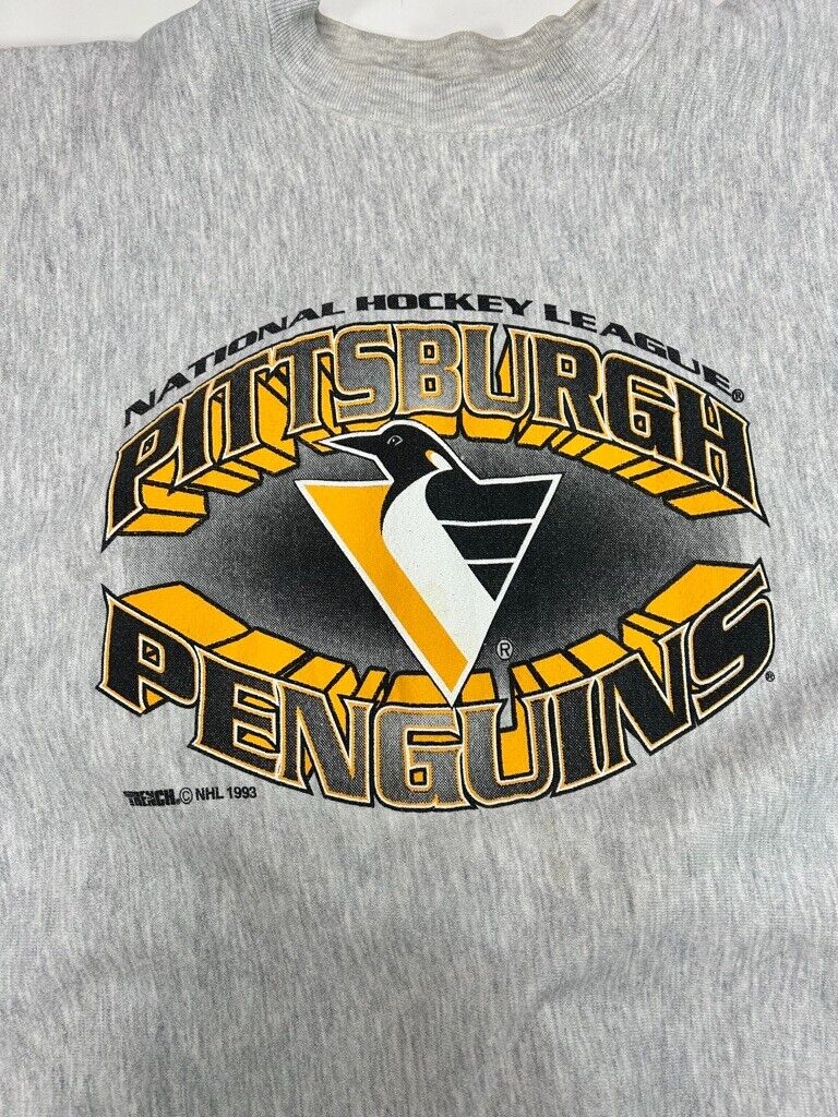 Vintage 1993 Pittsburgh Penguins NHL Reverse Weave Hockey Sweatshirt Size XL