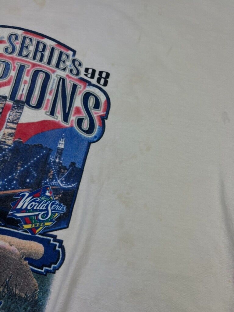 Vintage 1998 New York Yankees MLB World Series Champs Starter T-Shirt Sz XXL 90s