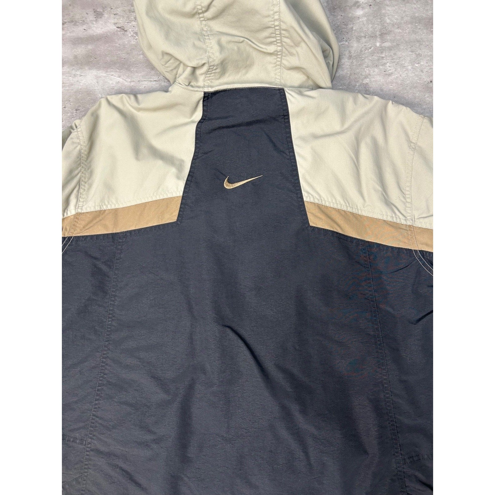Vintage 2000s Nike Embroidered Swoosh Insulated Full Zip Hooded Jacket Size XL