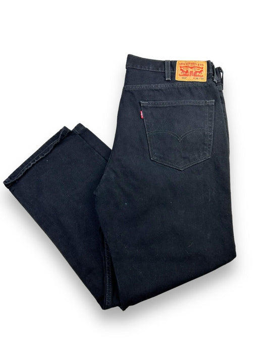 Levis 550 Red Tab Relaxed Fit Black Denim Pants Size 38W