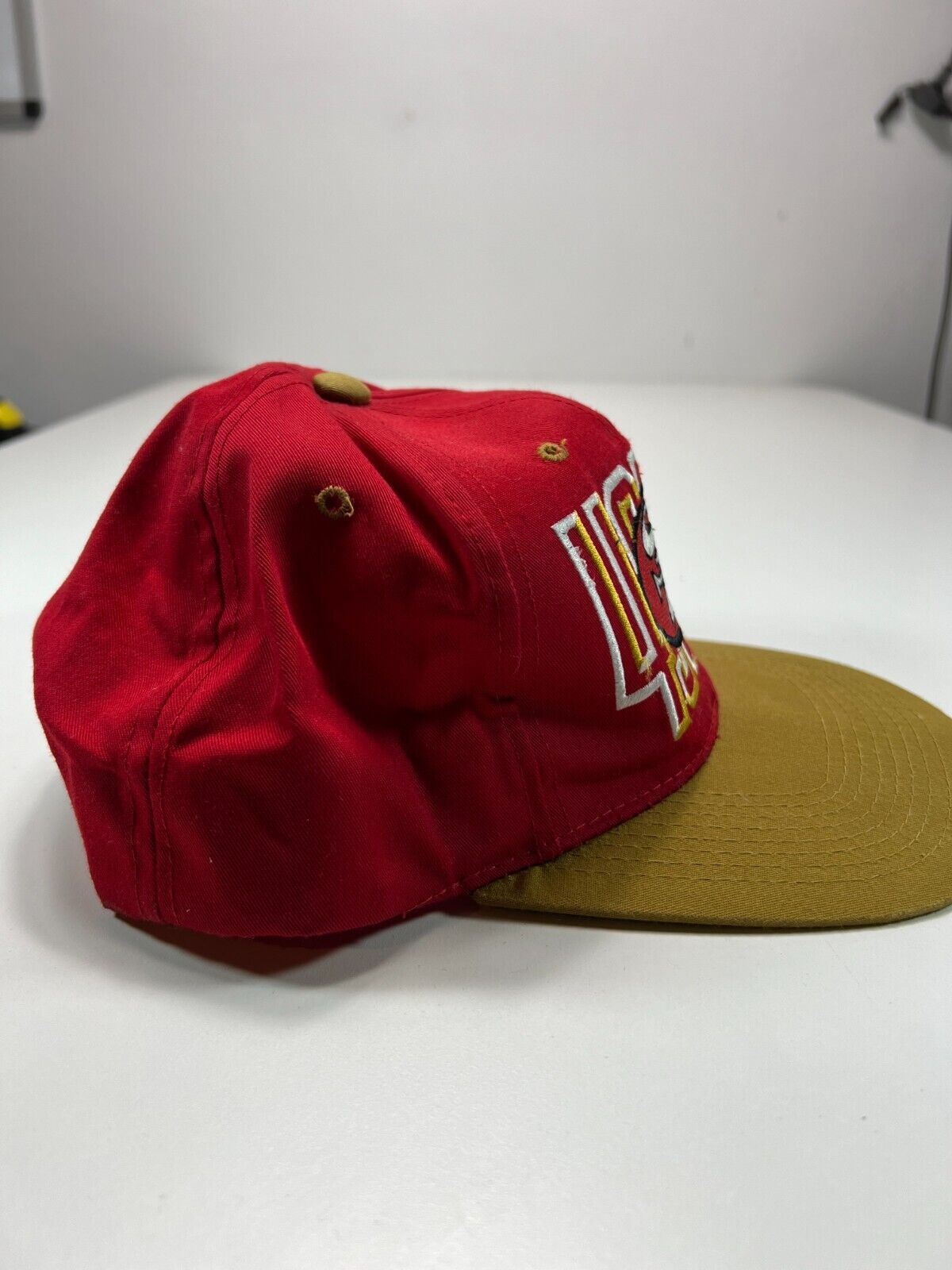 Vintage 90s San Fransisco 49ers Embroidered Block Letter Snapback Hat OSFA