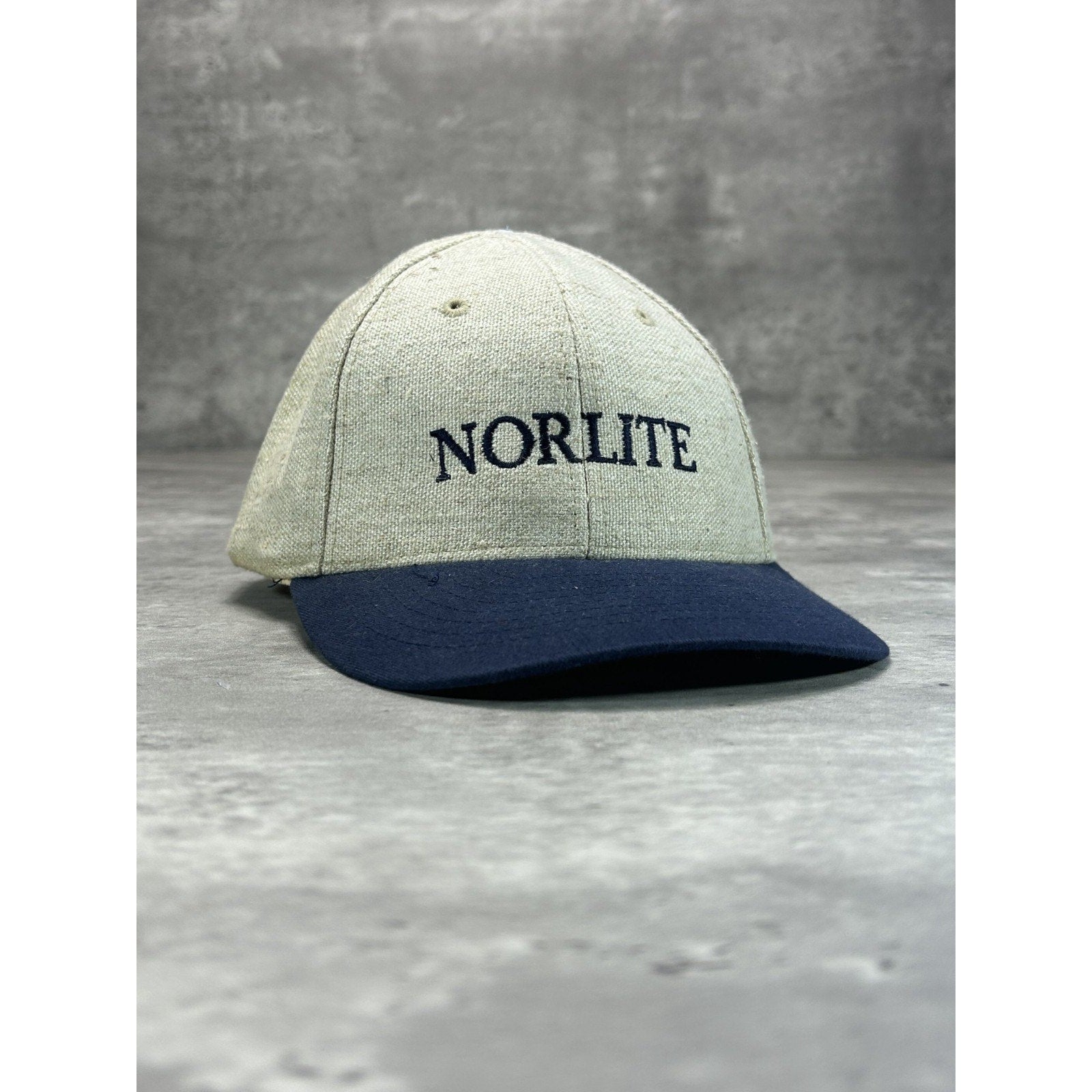 Vintage Norlite Embroidered Spellout Two Tone Strapback Hat OSFA