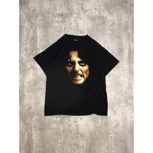 Vintage Alice Cooper Metal Music Portrait Graphic Band T-Shirt Size Medium