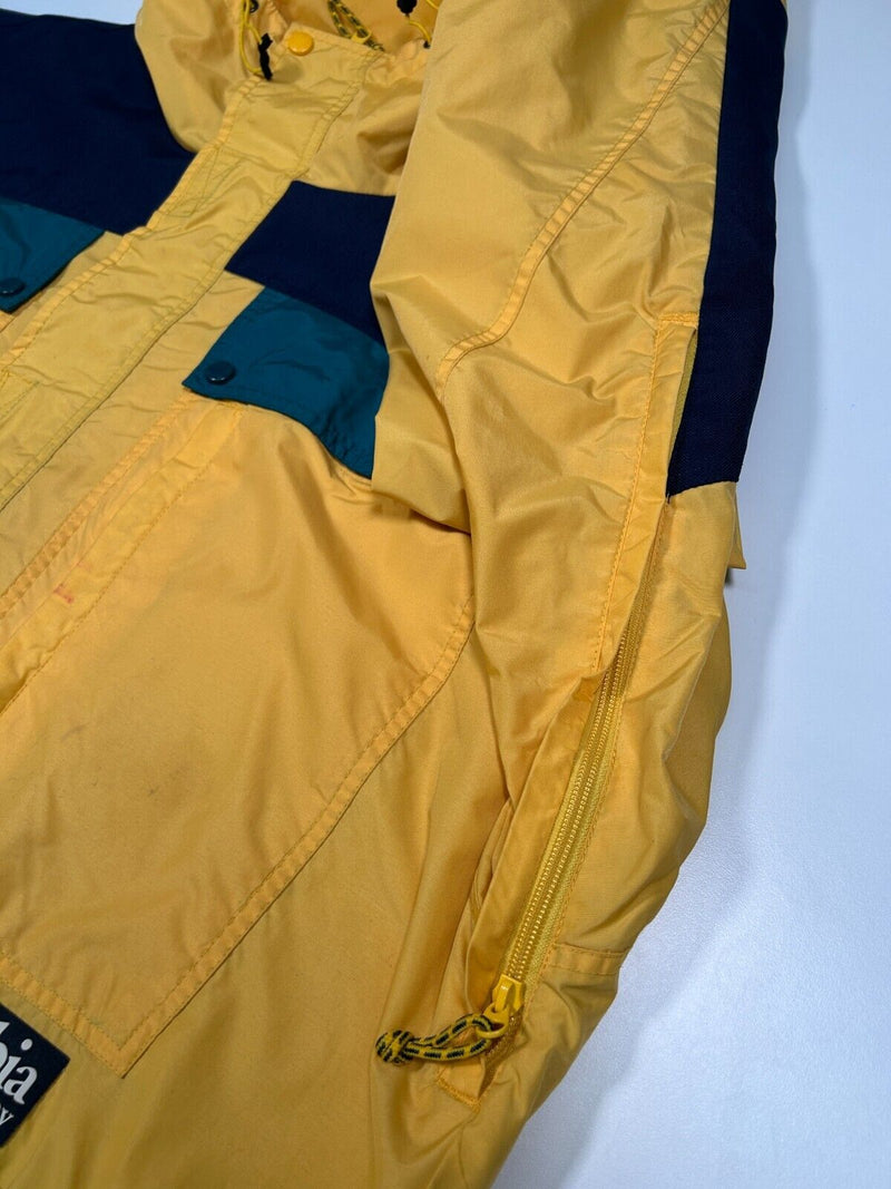 Vintage 90s Columbia Ascent 1/2 Zip Tri Colour Anorak Windbreaker Jacket Sz XL