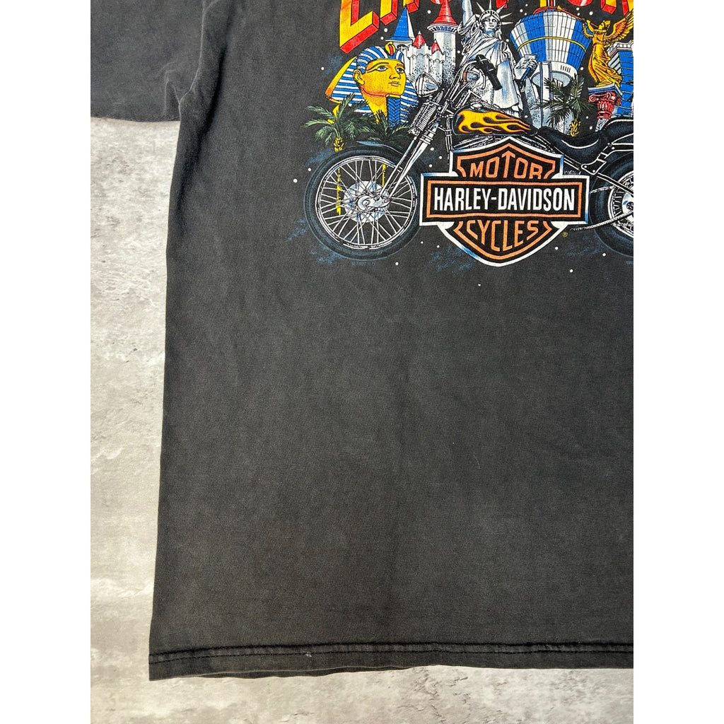 90s Harley Davidson The Strong Survive Bald Eagle Dragon T-Shirt Size Large