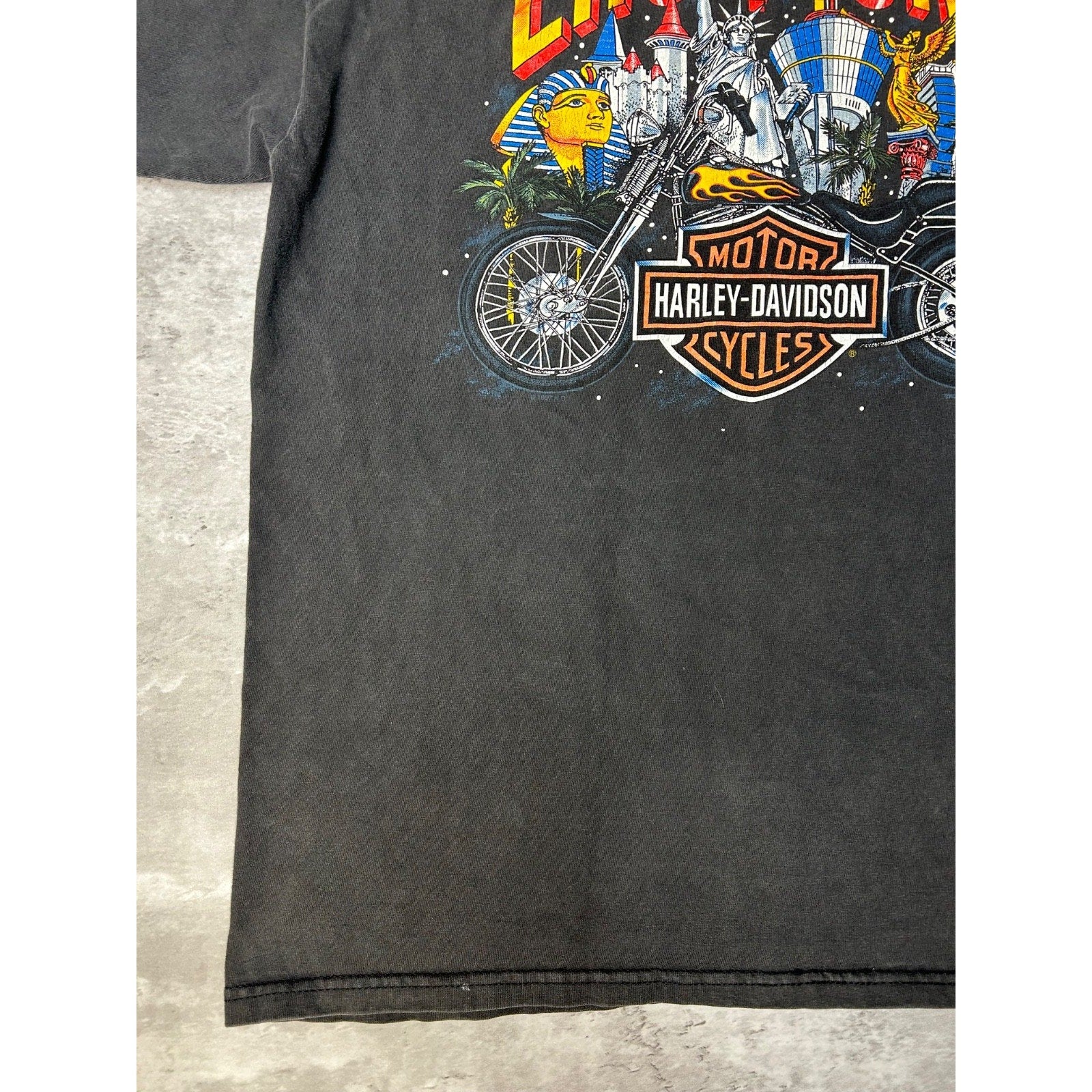 90s Harley Davidson The Strong Survive Bald Eagle Dragon T-Shirt Size Large