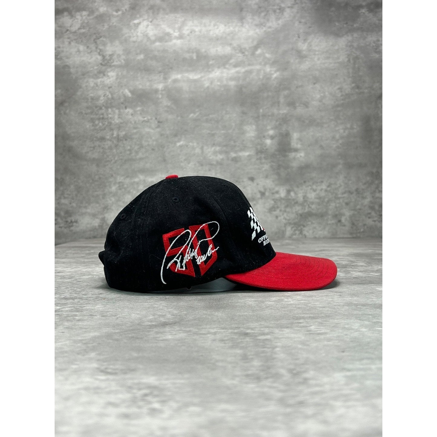 Vintage Budweiser Racing Embroidered Spellout Nascar Snapback Hat OSFA