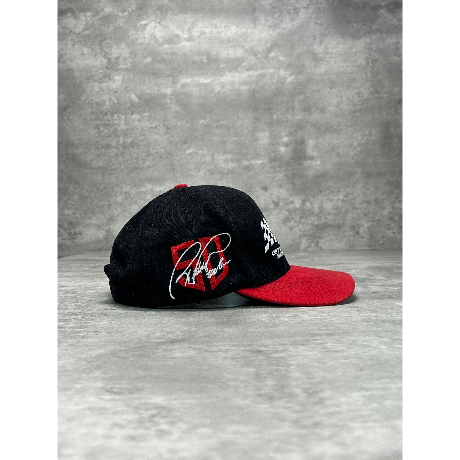 Vintage Budweiser Racing Embroidered Spellout Nascar Snapback Hat OSFA