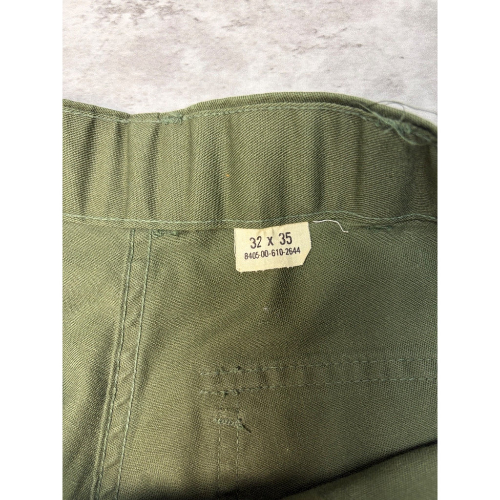 Vintage 1970s/80s US MIlitary OG-107 Pleated Army Pants Size 31