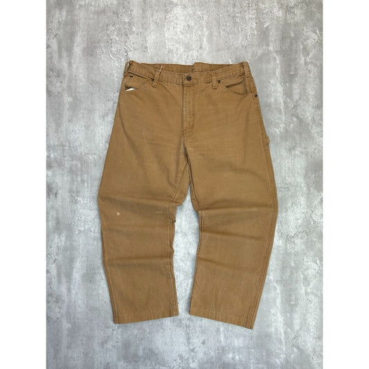 Vintage Dickies Canvas Workwear Carpenter Pants Size 35 Beige