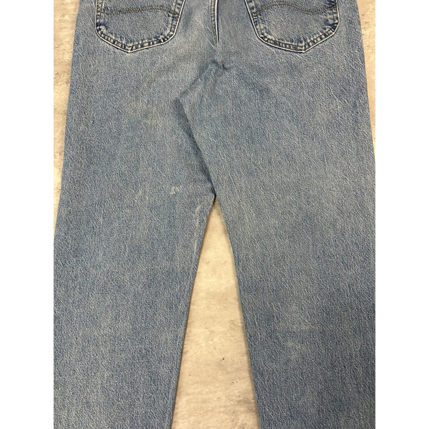 Vintage 90s Lee Regular Fit Light Wash Denim Pants Size 37 Blue