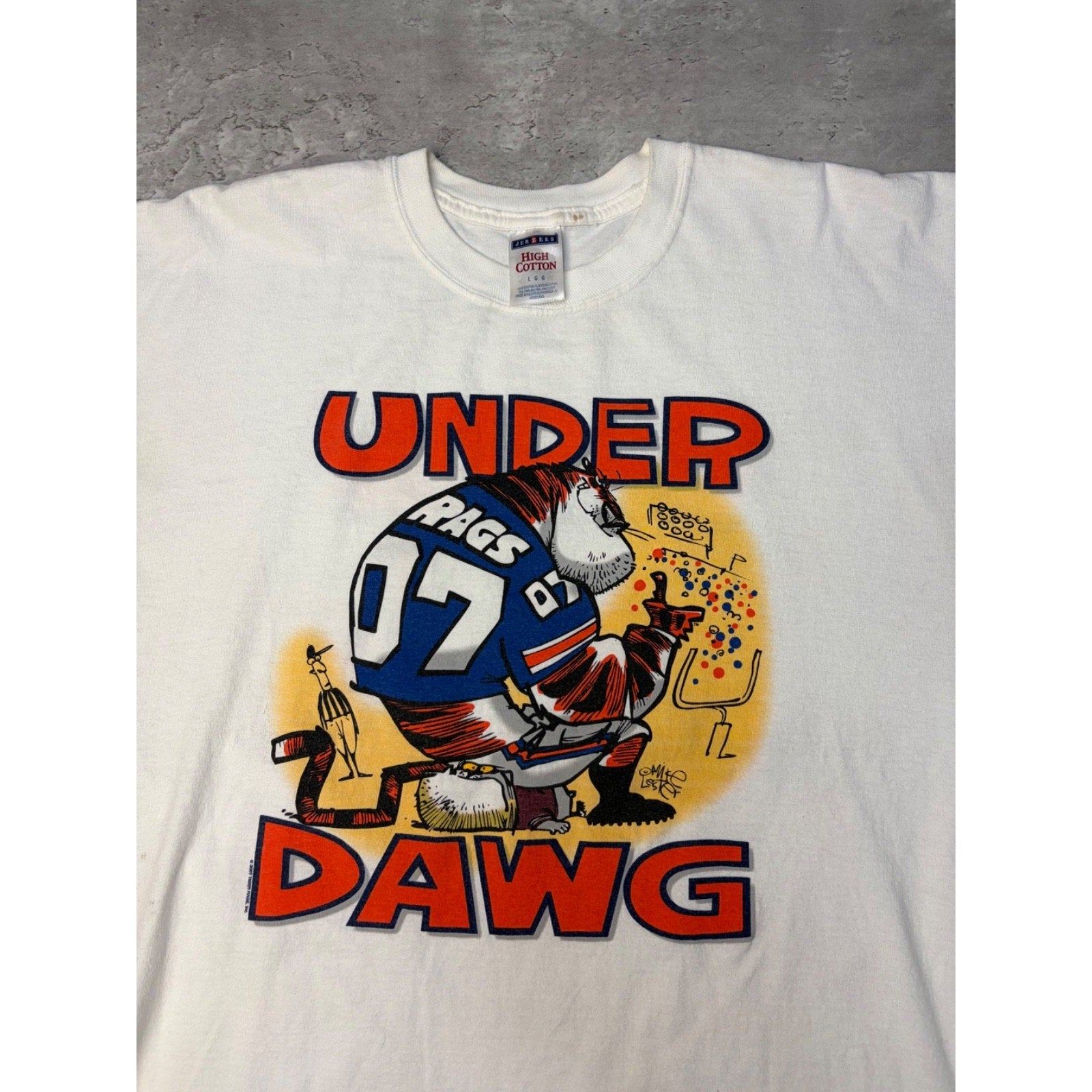 Auburn University Tigers NCAA Under Dawg Graphic T-Shirt Size Large