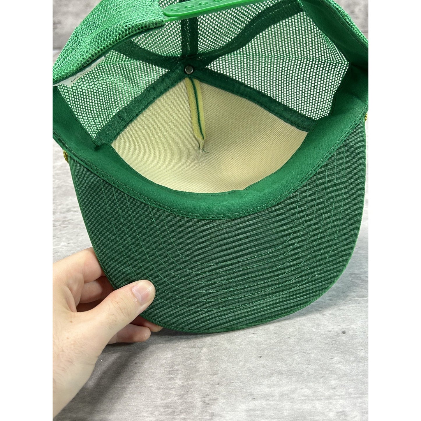 Vintage 90s Nagle Paving Company Graphic Spellout Trucker Snapback Hat OSFA