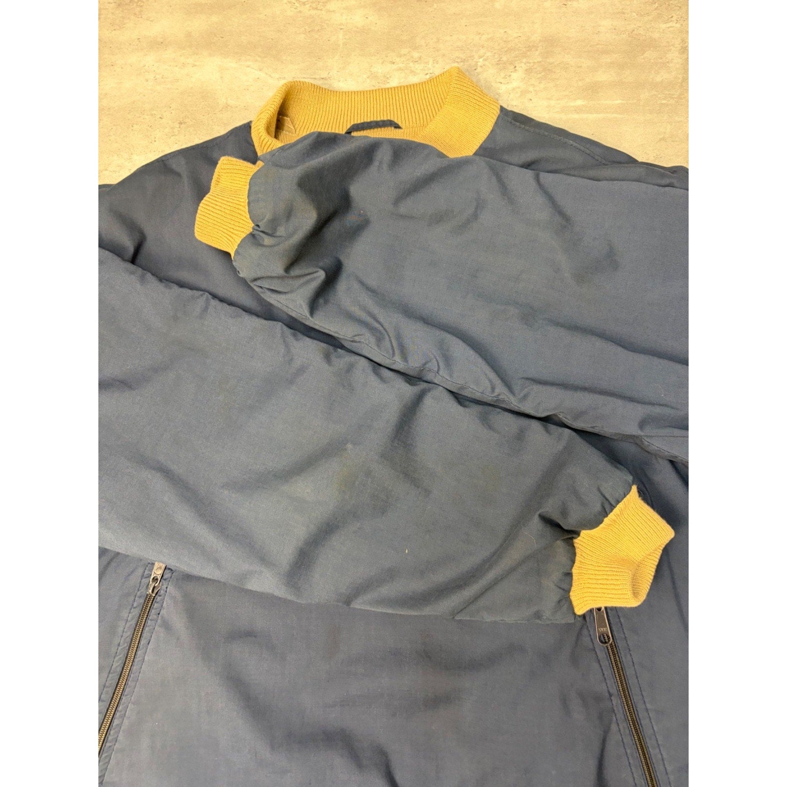 Vintage Izod Lacoste 1/4 Zip Pullover Bomber Jacket Size Large