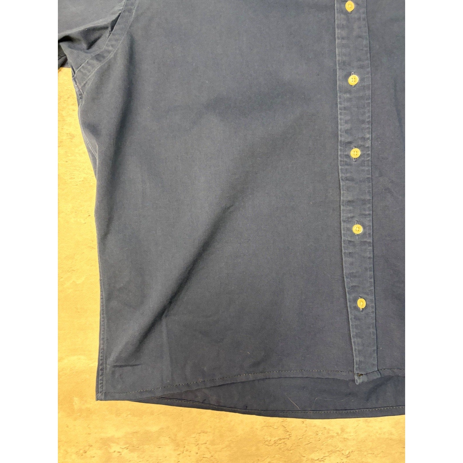 Vintage Polo Ralph Lauren Embroidered Pony Cropped Button Up Shirt Size Large