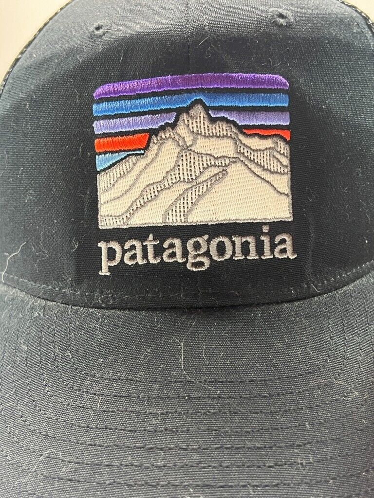 Patagonia Embroidered Mountain Patch Spellout Snapback Hat OSFA