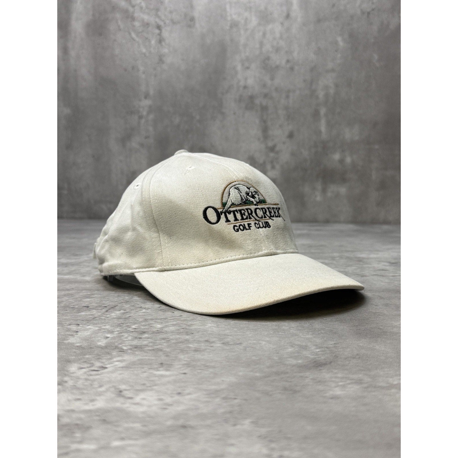 Vintage Otter Creek Golf Club Embroidered Spellout Strapback Hat OSFA