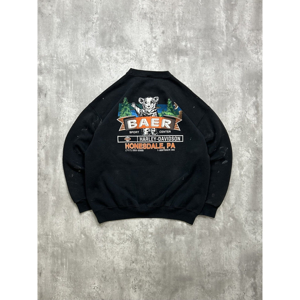 Vintage 1991 Harley Davidson Legends Live Where Legends Roam Sweatshirt Size XL