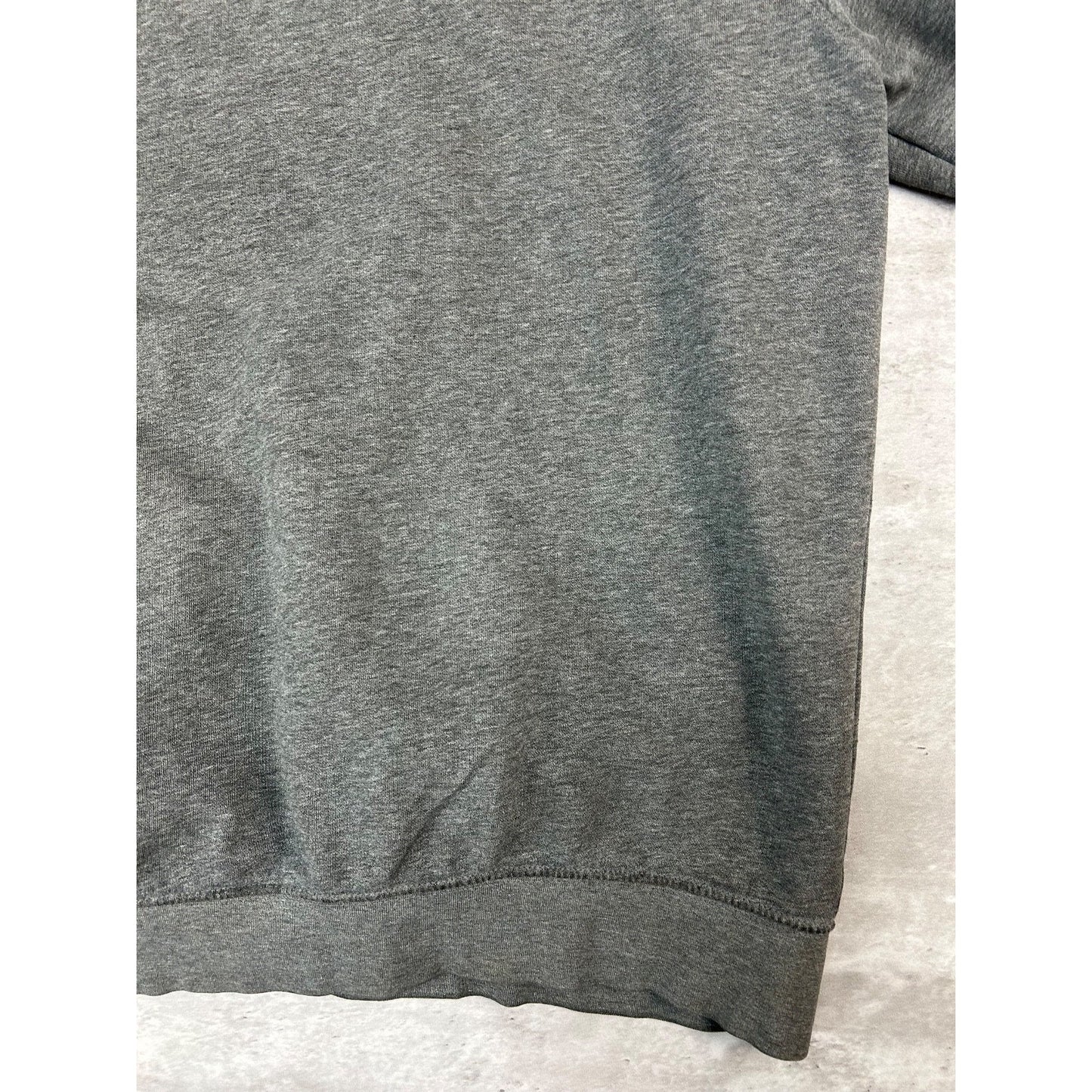 Vintage 2000s Nike Embroidered Mini Swoosh Hooded Sweatshirt Size XL Gray