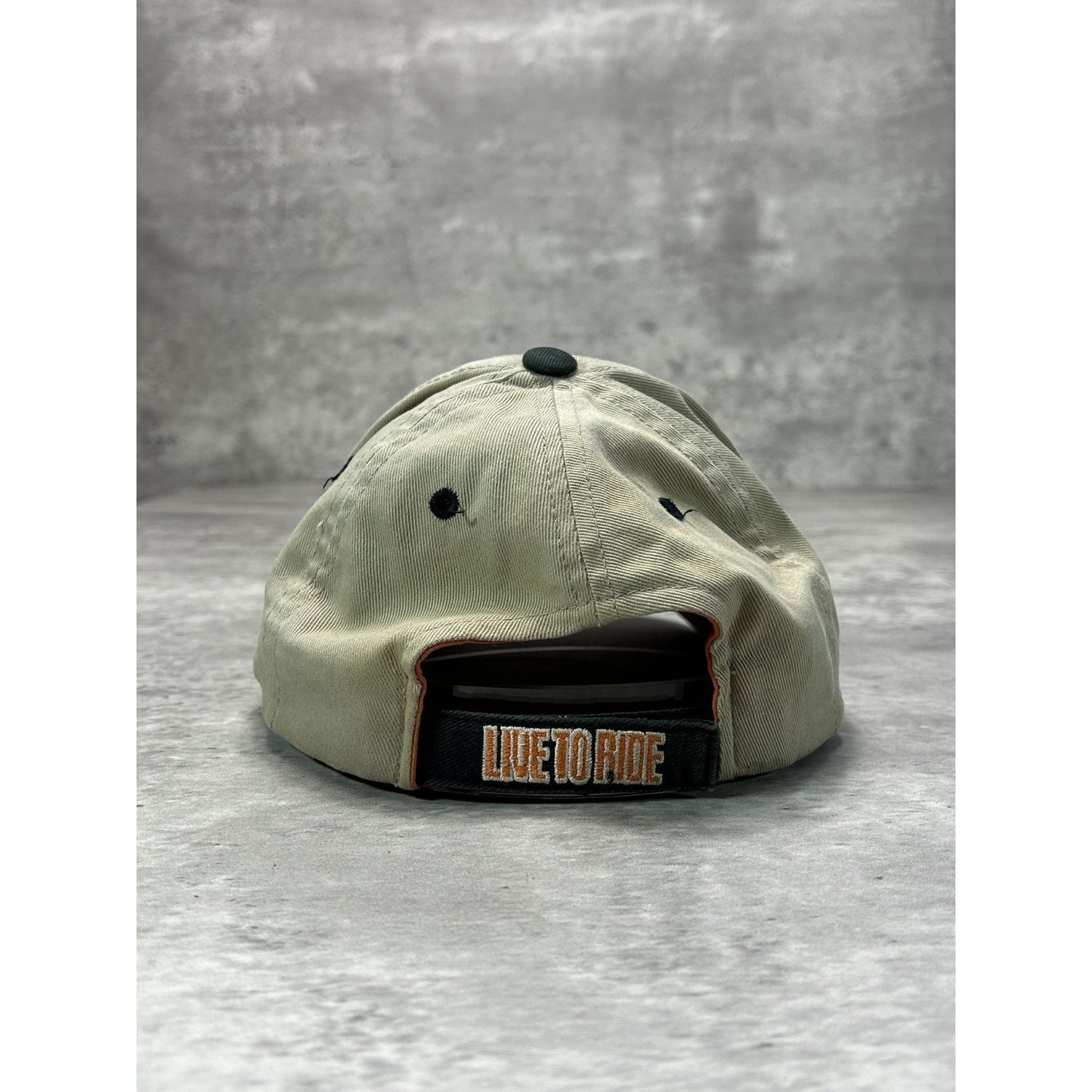 Vintage Harley Davidson Motorcycles Embroidered Classic Logo Strapback Hat OSFA