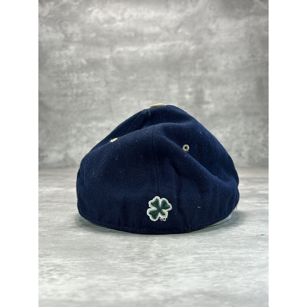 Vintage Notre Dame Fighting Irish NCAA Embroidered Logo Fitted Hat 7 3/8