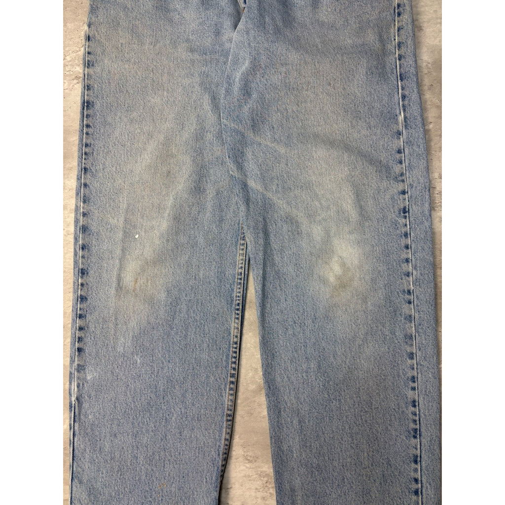 Vintage Levis 550 Red Tab Relaxed Fit Medium Wash Denim Pants Size 34