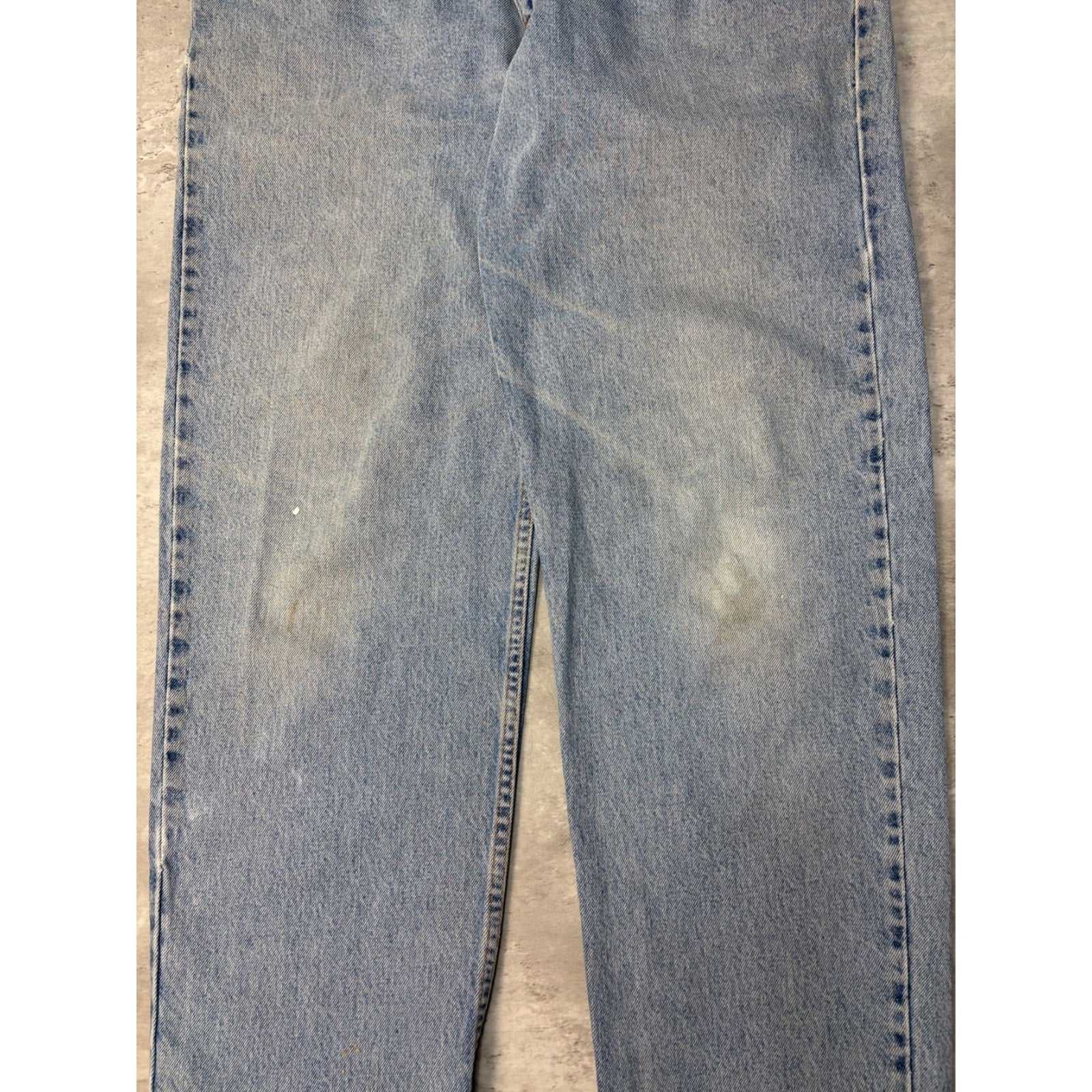 Vintage Levis 550 Red Tab Relaxed Fit Medium Wash Denim Pants Size 34