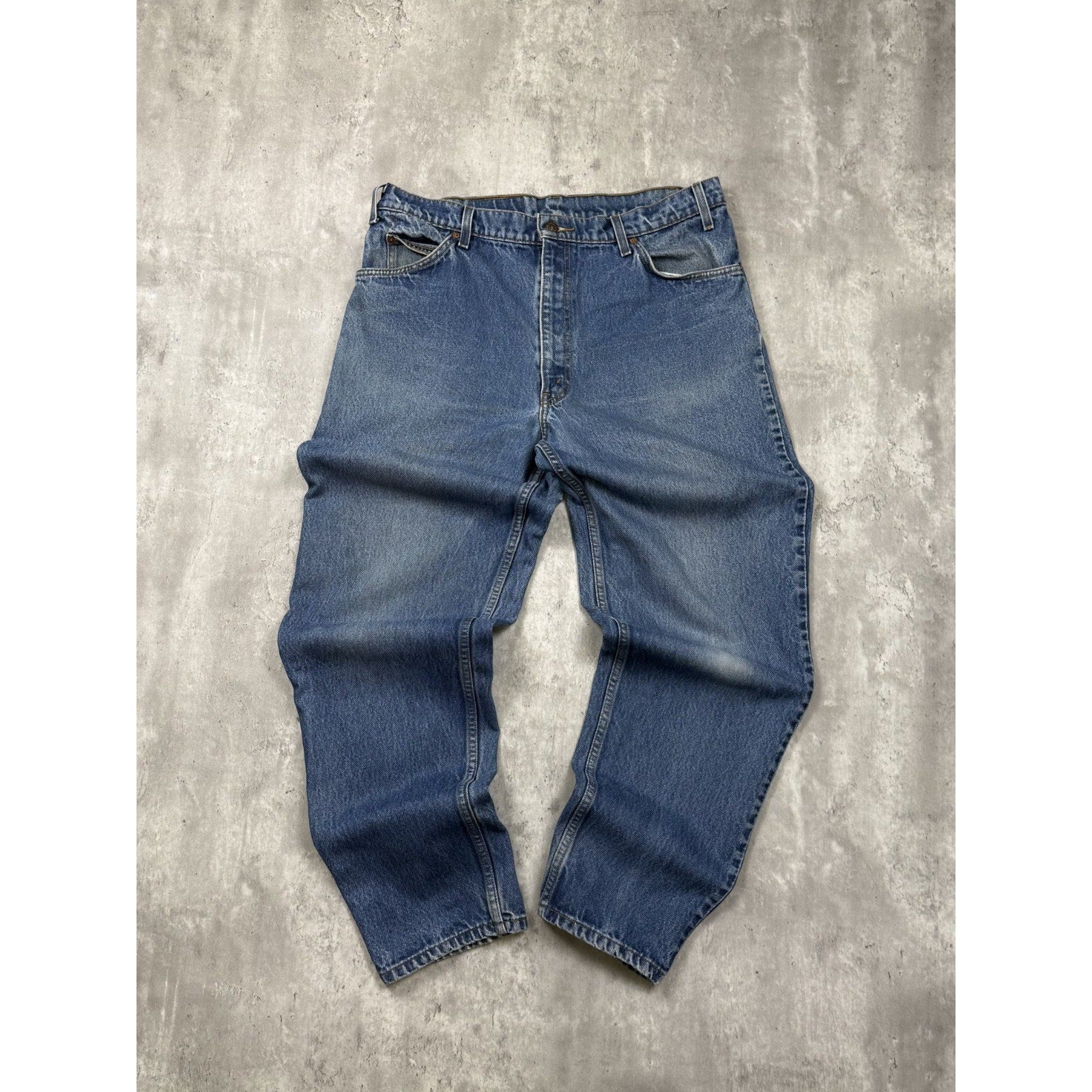 Vintage 80s/90s Levis 550 Orange Tab Medium Wash Denim Pants Size 36