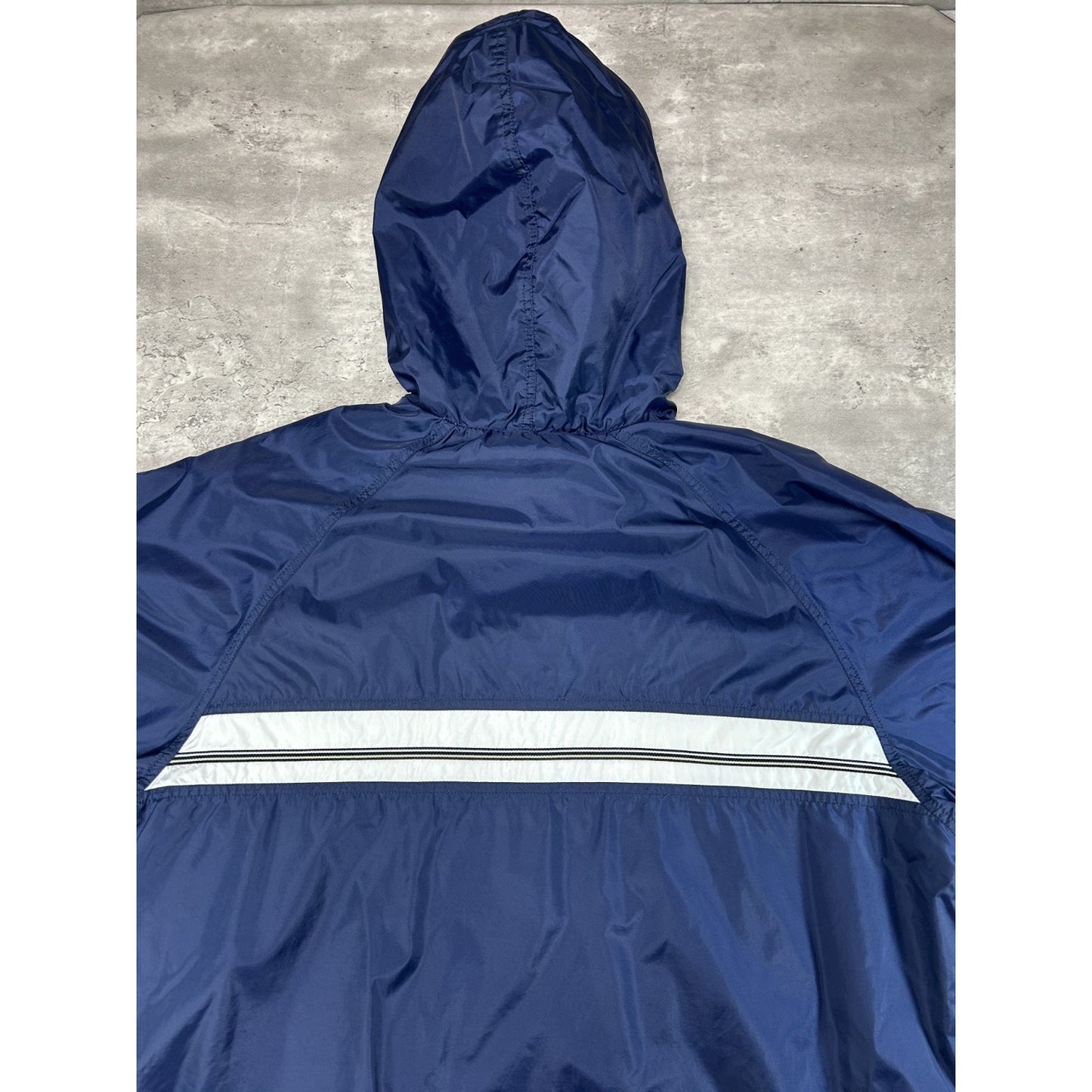 Vintage YOUTH 2000s Nike Embroidered Swoosh Nylon 1/2 Zip Windbreaker Jacket XL