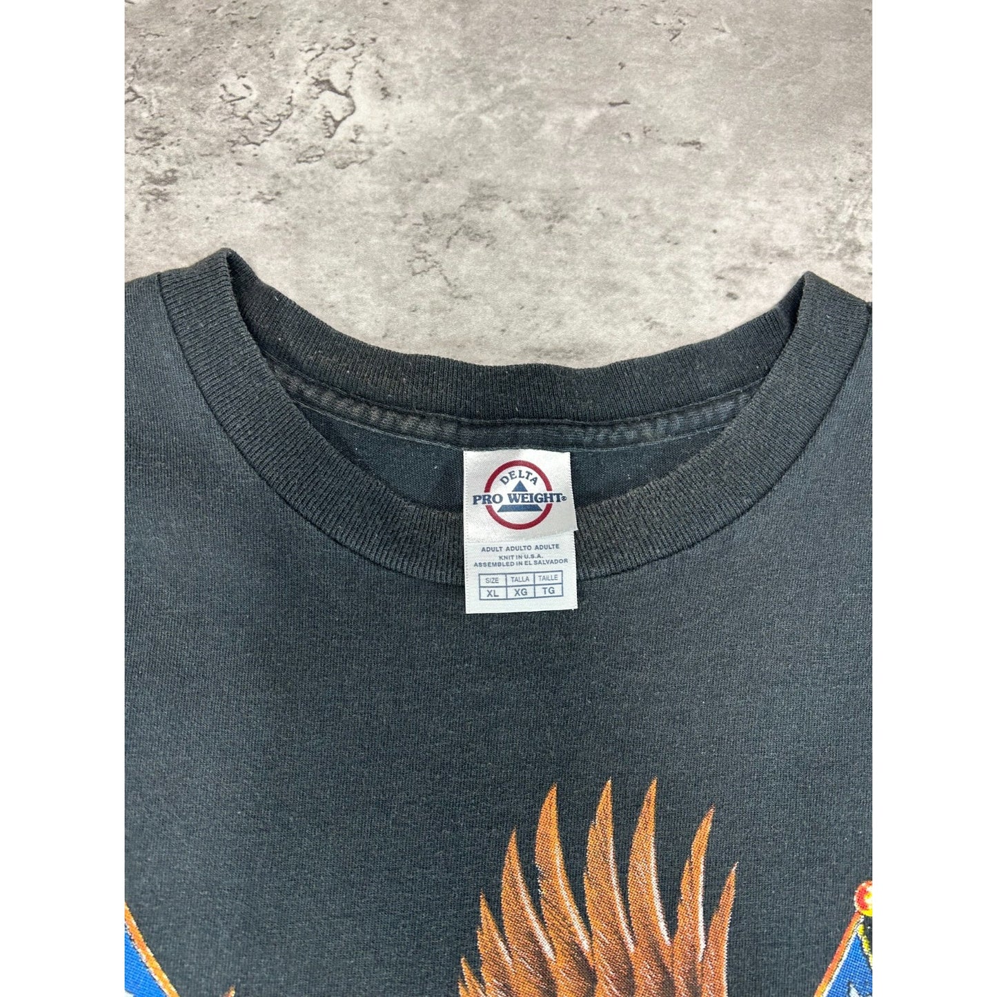 Sturgis Black Hills Rally Bald Eagle Motorcycle Graphic T-Shirt Size XL Black