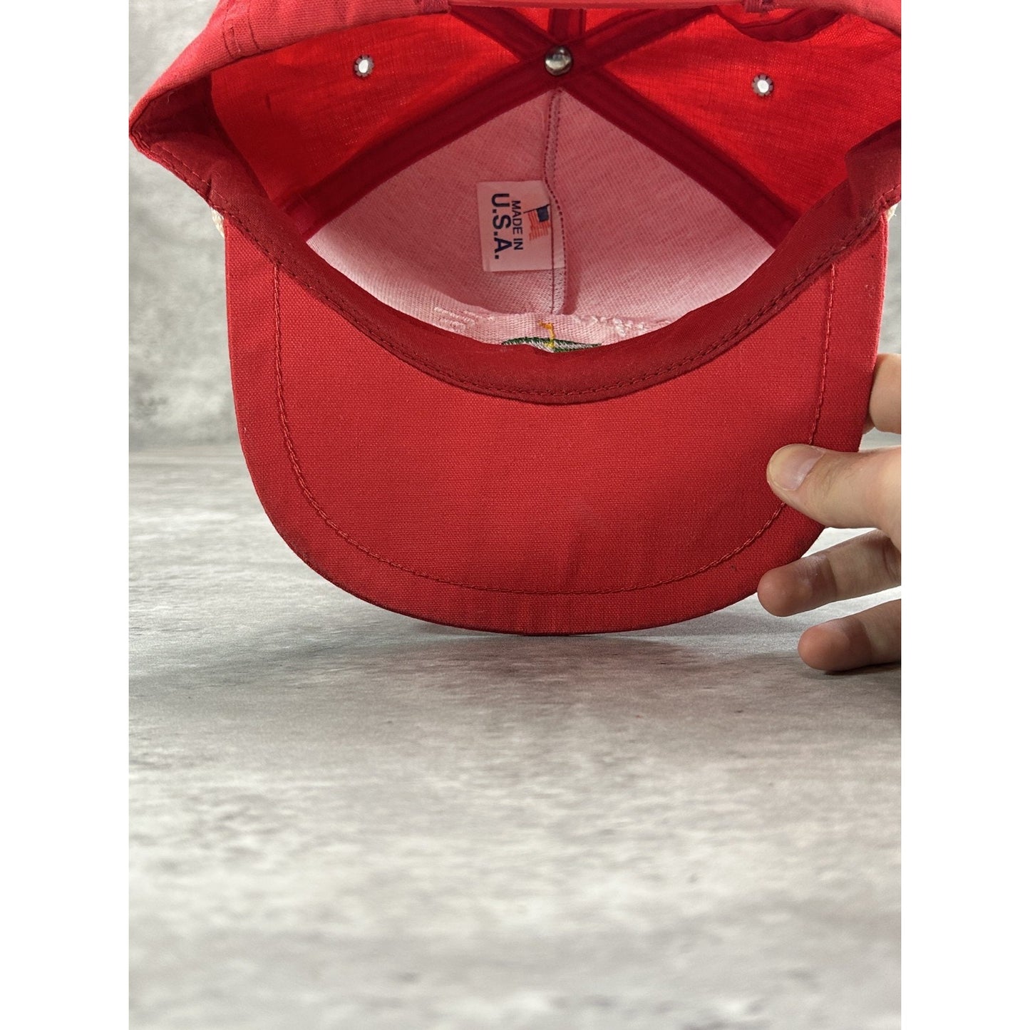 Vintage 90s Super Valu Golf Outing Embroidered Spellout Snapback Hat OSFA