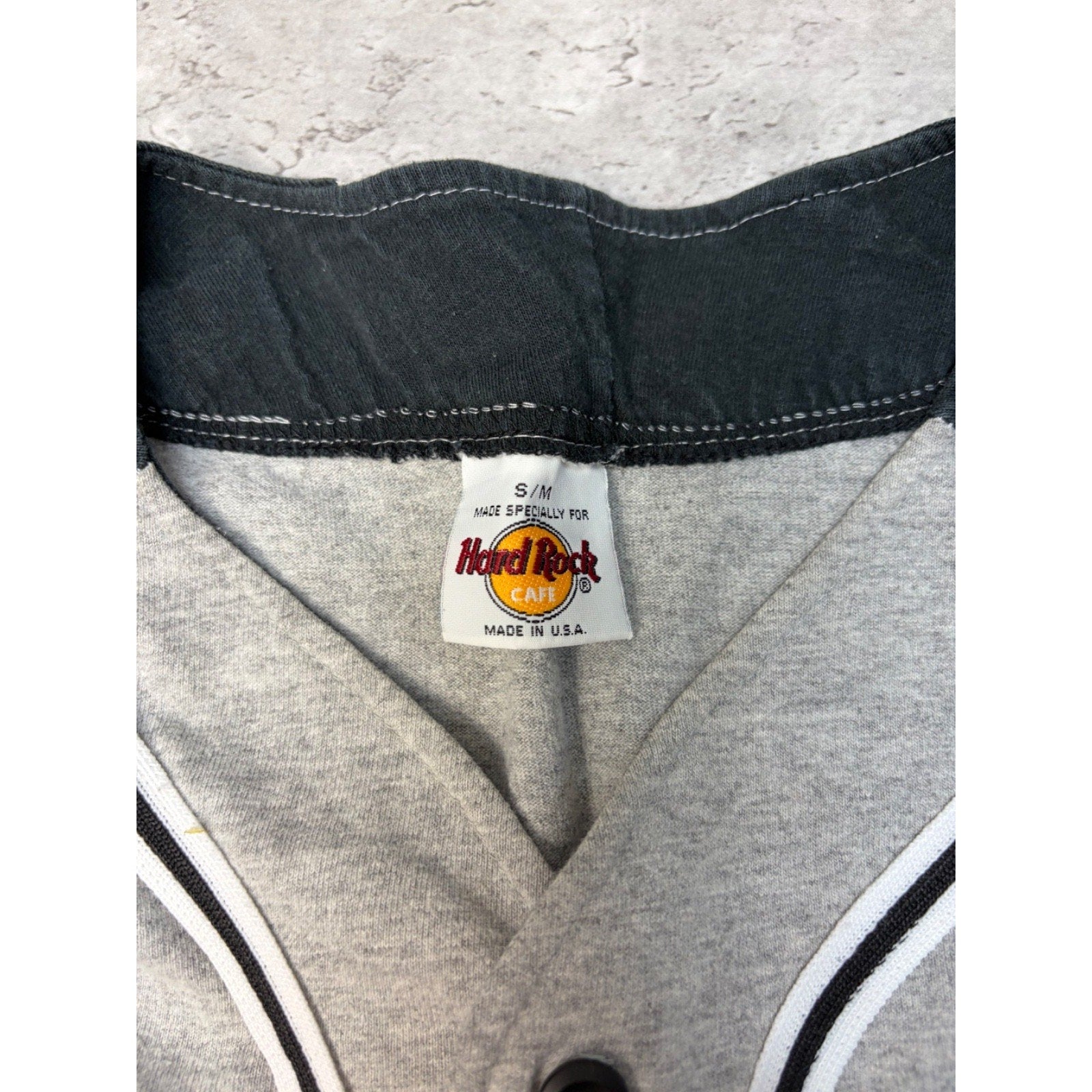 Vintage 90s Hard Rock Cafe Las Vegas Save The Planet Baseball Jersey Size Small