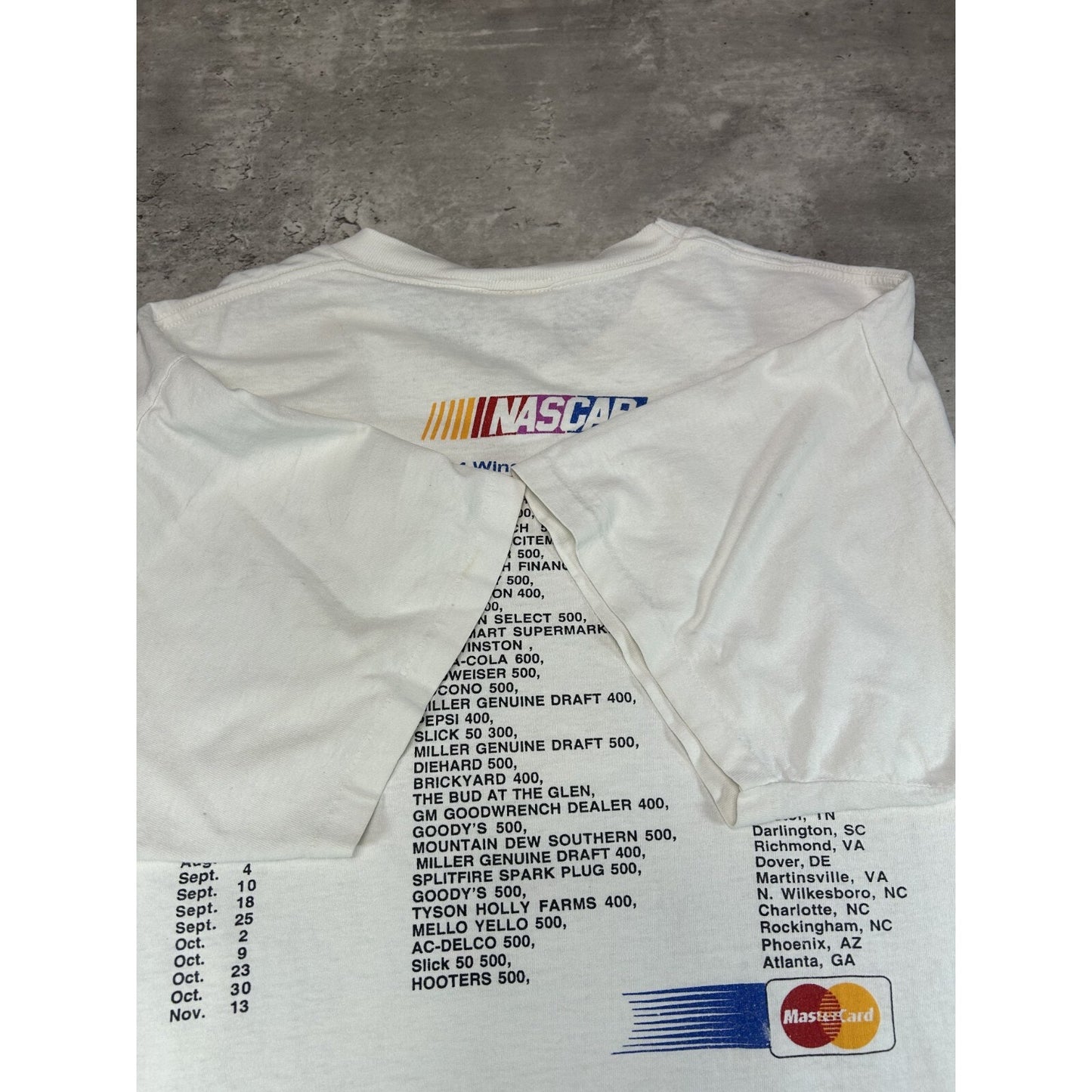 Vintage 1994 Nascar Winston Cup Put A Charge Racing Graphic T-Shirt Size XL