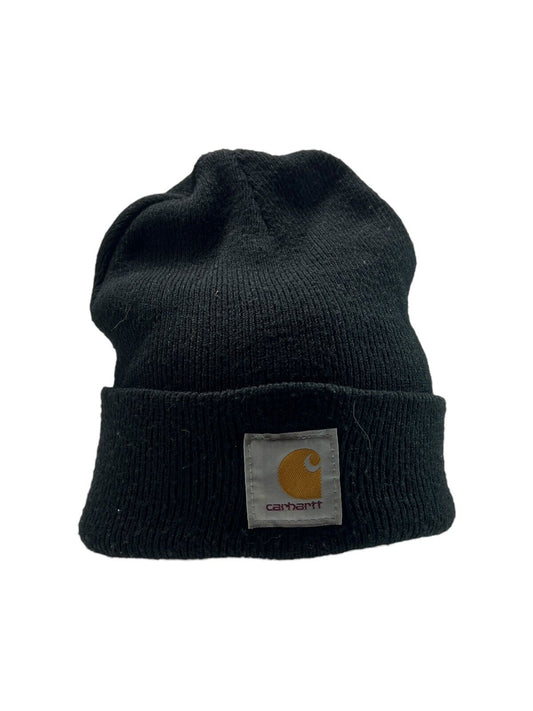 Vintage Carhartt Embroidered Patch Toque Hat OSFA A18BLK