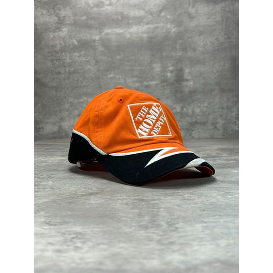 Vintage Home Depot Racing Embroidered Logo Nascar Strapback Hat OSFA