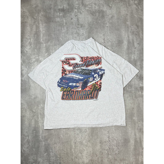 Vintage Dale Earnhardt Jr #3 Nascar The Crowd Pleaser T-Shirt Size 2XL Gray