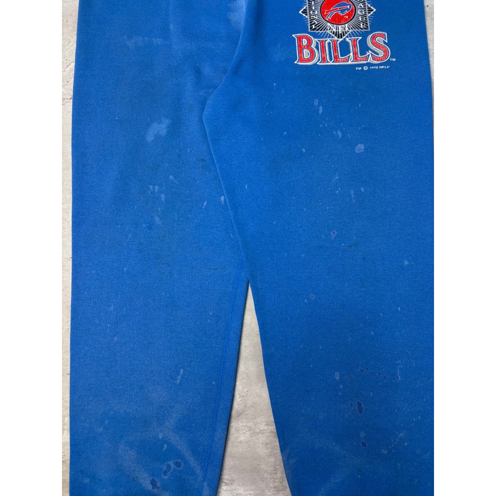 Vintage 1992 Buffalo Bills NFL Graphic Logo Sweat Pants Size Large