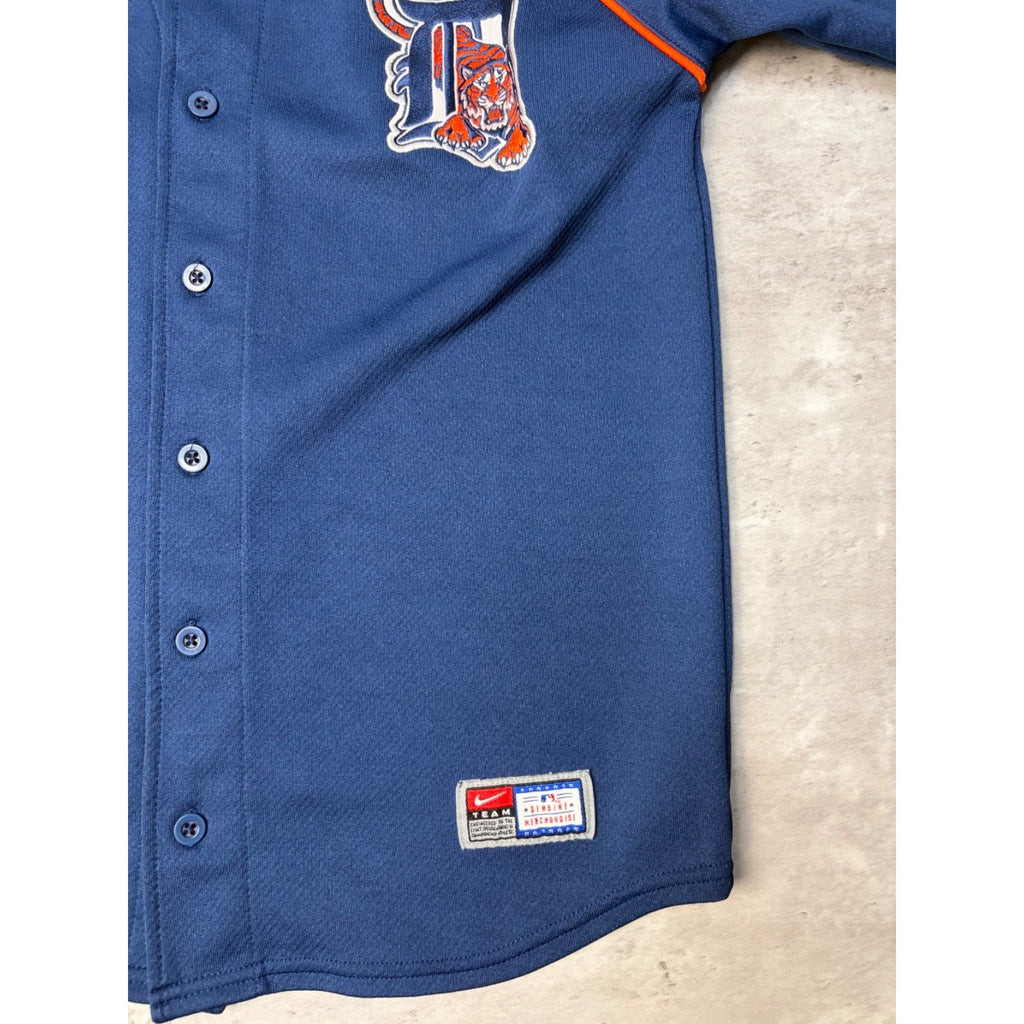 Vintage Detroit Tigers MLB Nike Embroidered Logo Jersey Size Medium YOUTH