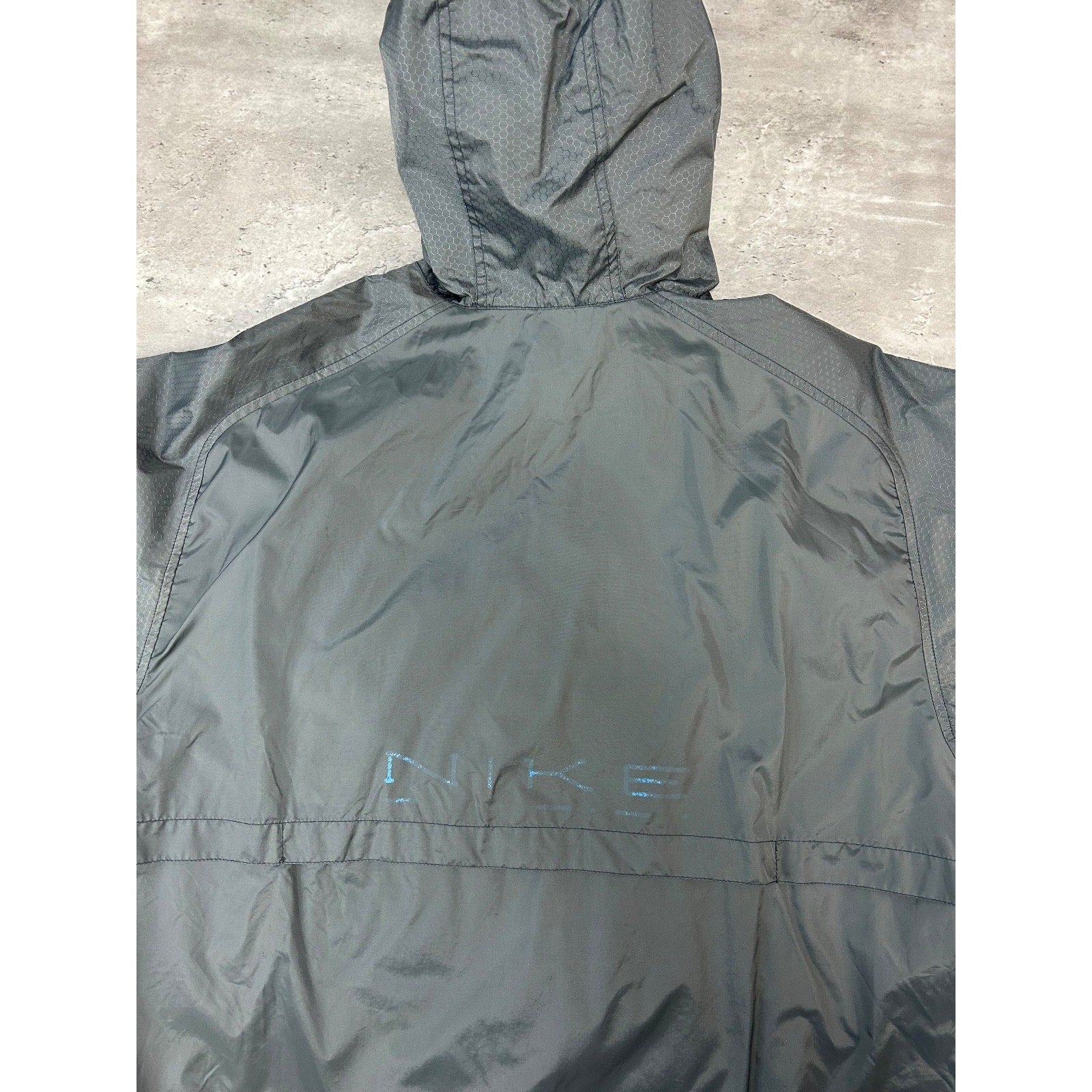 Vintage 2000s Nike Embroidered Swoosh Nylon 1/2 Zip WIndbreaker Jacket Sz Medium