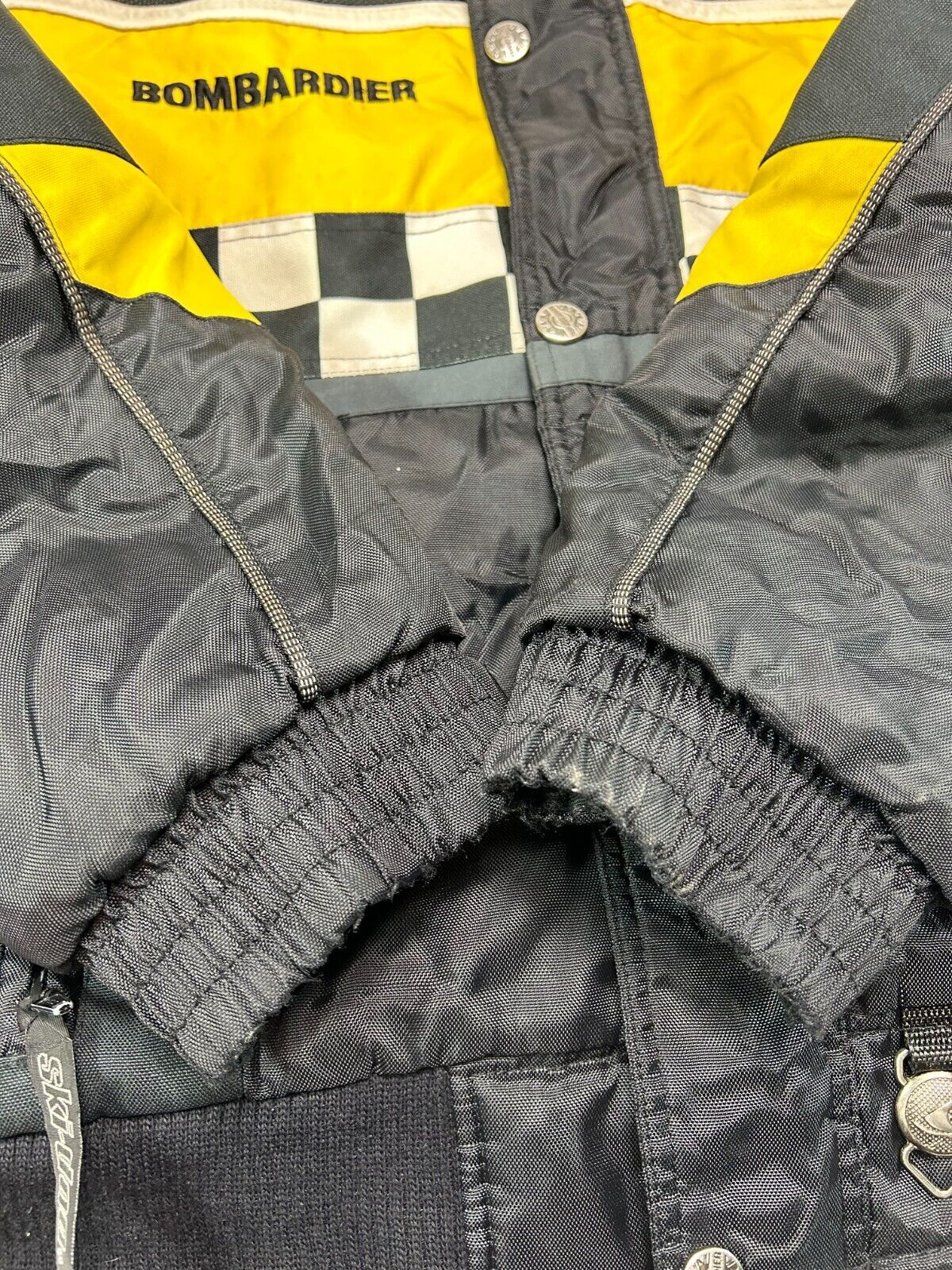 Vintage 90s Ski-Doo Bombardier Nylon Full Zip Snowmobiling Jacket Size Large