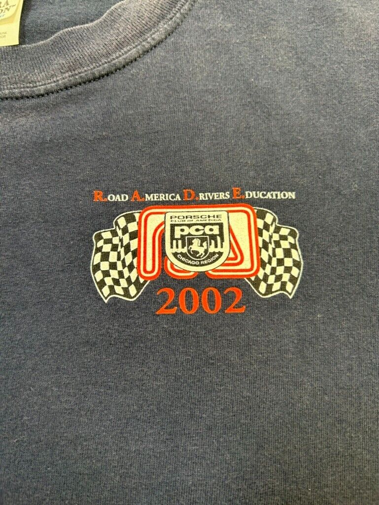 Vintage 2002 Porsche Club Of America It's Not The Cars T-Shirt Size 2XL