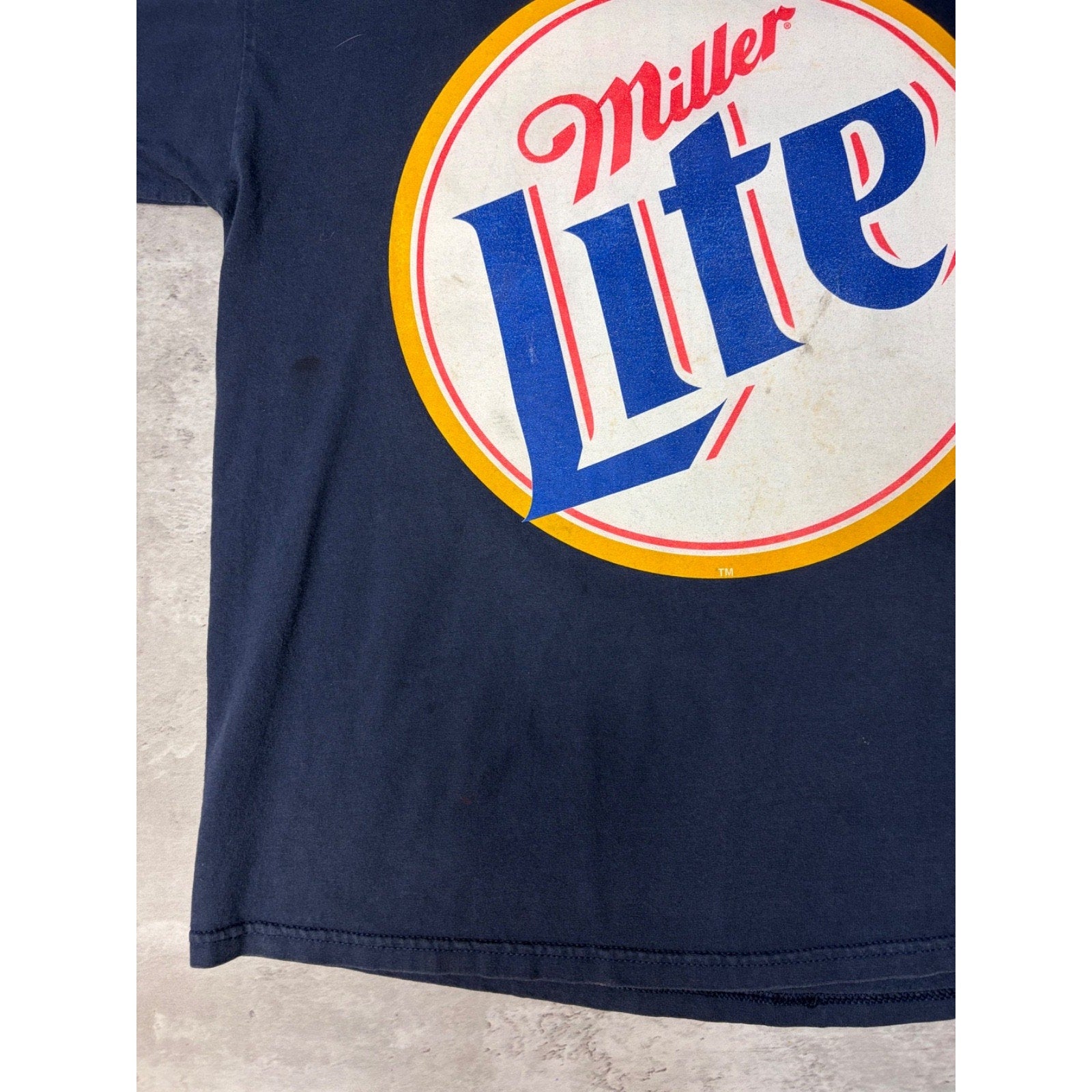 Vintage Rusty Wallace #2 Miller Lite Racing Nascar Graphic T-Shirt Size XL
