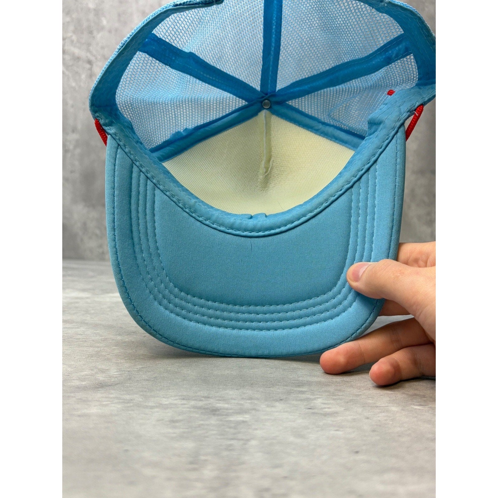 Vintage 80s/90s Thinking Cap Graphic Spellout Trucker Snapback Hat OSFA