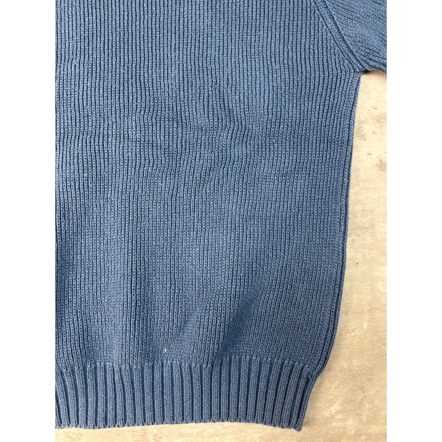 Vintage 90s Eddie Bauer Solid Ribbed Pullover Knit Sweater Size Large