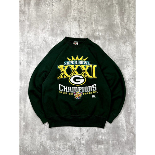 Vintage 1997 Green Bay Packers NFL Super Bowl XXXI Champs Sweatshirt Size Large