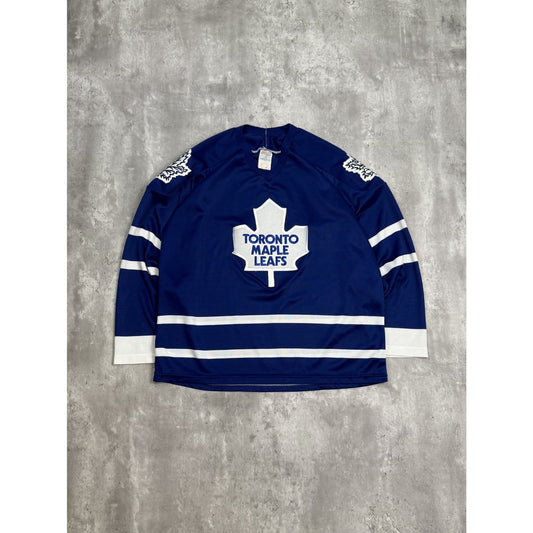Vintage 90s Toronto Maple Leafs NHL Stitched CCM Maska Hockey Jersey Size Large