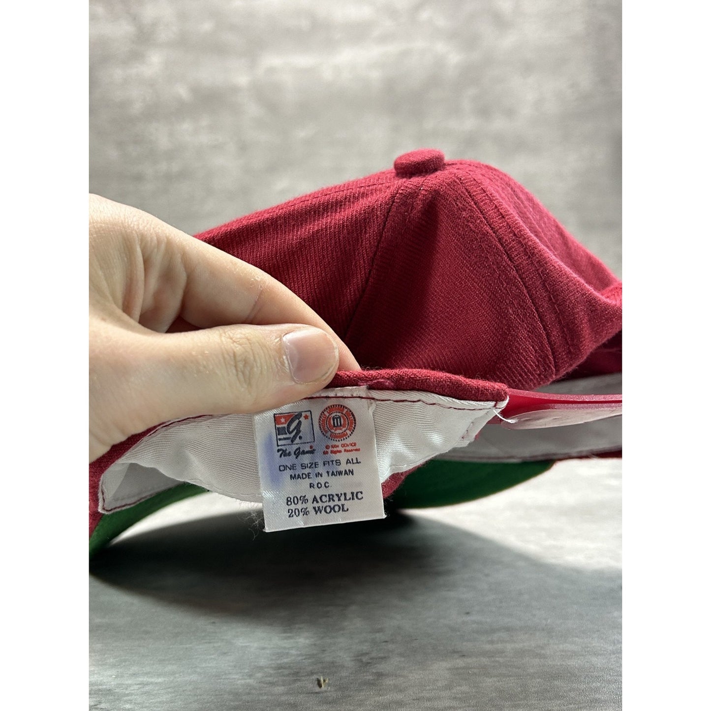 Vintage 90s South Carolina Gamecocks NCAA Arc Spellout Snapback Hat OSFA Red