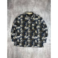 Vintage Y2K Pelle Pelle Ski All Over Print Long Sleeve Button Up Shirt Size XXL